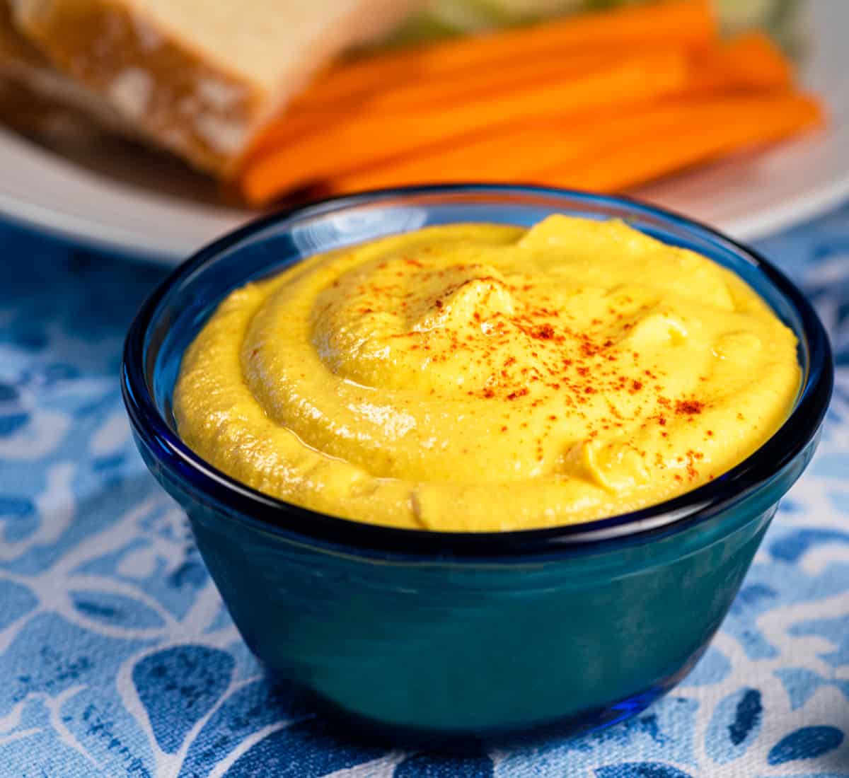 Creamy "Cheddar" Cashew Cheese Dip Dances with Knives