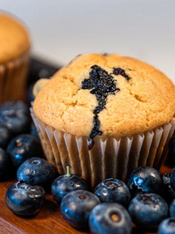 Vegan blueberry muffins.