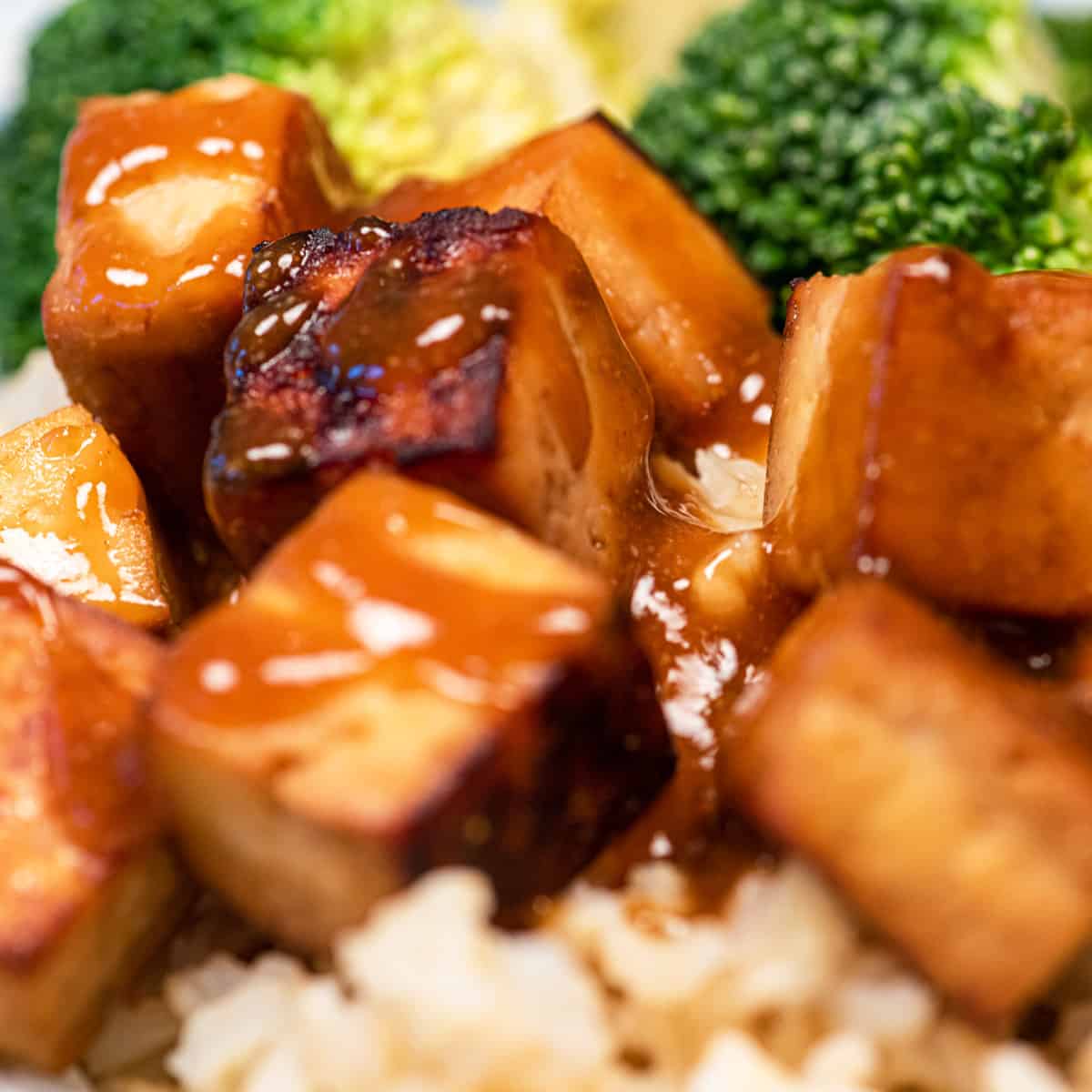 Baked Tofu with Sesame Soy Marinade